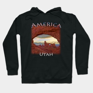 America - Utah - Turret Arch through South Window Arch Hoodie